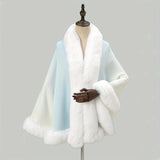 65.02cmX165.0cm Imitation Rabbit Fur Shawl Scarf Collar Imitation Cashmere Cloak Winter Cold And Warm Shawl Wrap