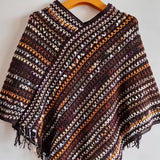 hoombox Bohemian Vintage Chic Stripes Cloak Colorful Loose Pullover Poncho Casual Travel Outerwear Windproof Decoration Shawl