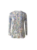 hoombox All Over Print Crew Neck T-Shirt, Casual Long Sleeve Top For Spring & Fall, Women's Clothing