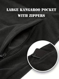33,000ft Women's Pullover Jacket, Lightweight Long Sleeve Fleece Warm Polar Quarter Zip Top, Long-Sleeve Sweatshirt With Zipper Pockets