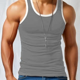 Men's Training Tank Top, Casual Comfy Vest For Summer, Men's Clothing Top Sleeveless Shirt For Gym Workout