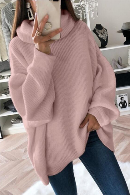 Hoombox Fashion Solid Patchwork Turtleneck Sweaters(5 Colors)