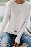 Hoombox Vintage Solid Pullovers O Neck Tops(4 colors)