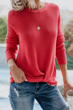 Hoombox Vintage Solid Pullovers O Neck Tops(4 colors)
