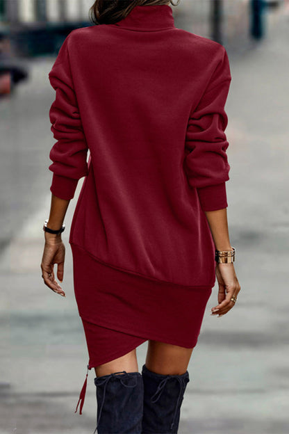 Hoombox Fashion Half A Turtleneck One Step Skirt Dresses(5 Colors)
