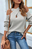 Hoombox Fashion Solid Solid Color Halter Sweaters(4 colors)