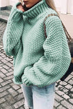 Hoombox Fashion Casual Solid Patchwork Turtleneck Sweaters(14 Colors)