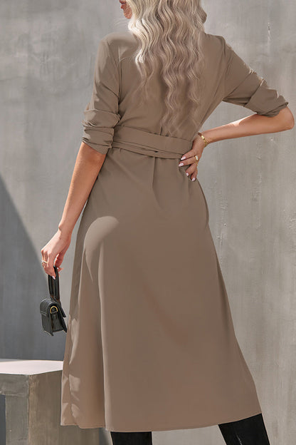 Hoombox Fashion Solid Frenulum V Neck Irregular Dress Dresses(4 Colors)