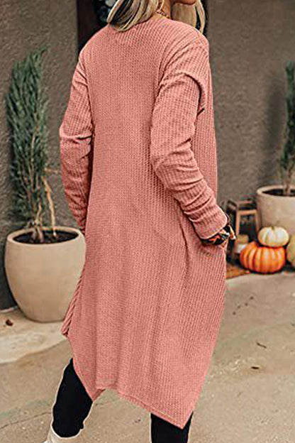 Hoombox Casual Solid Asymmetrical O Neck Cardigans(8 Colors)