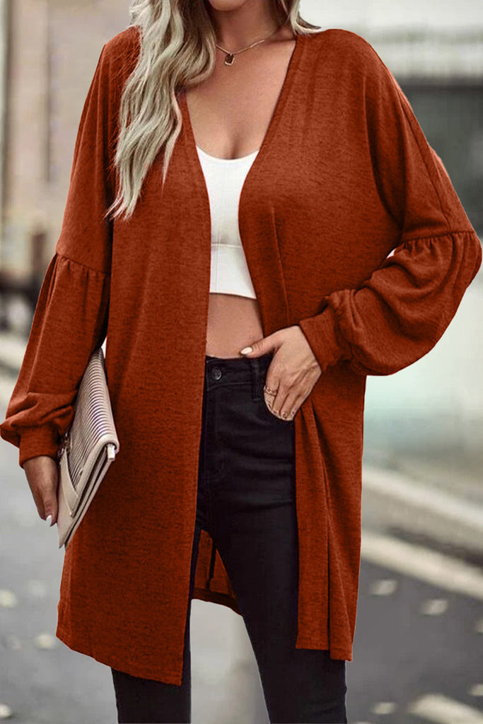 Hoombox Casual Solid Solid Color O Neck Cardigans(6 Colors)