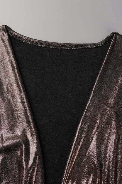 Hoombox Celebrities Elegant Solid Fold V Neck A Line Dresses(4 Colors)