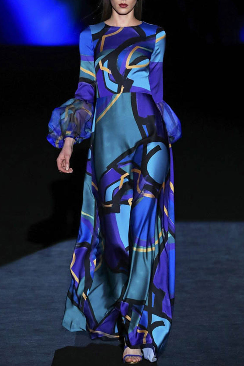 Hoombox Elegant Geometric Patchwork Dresses