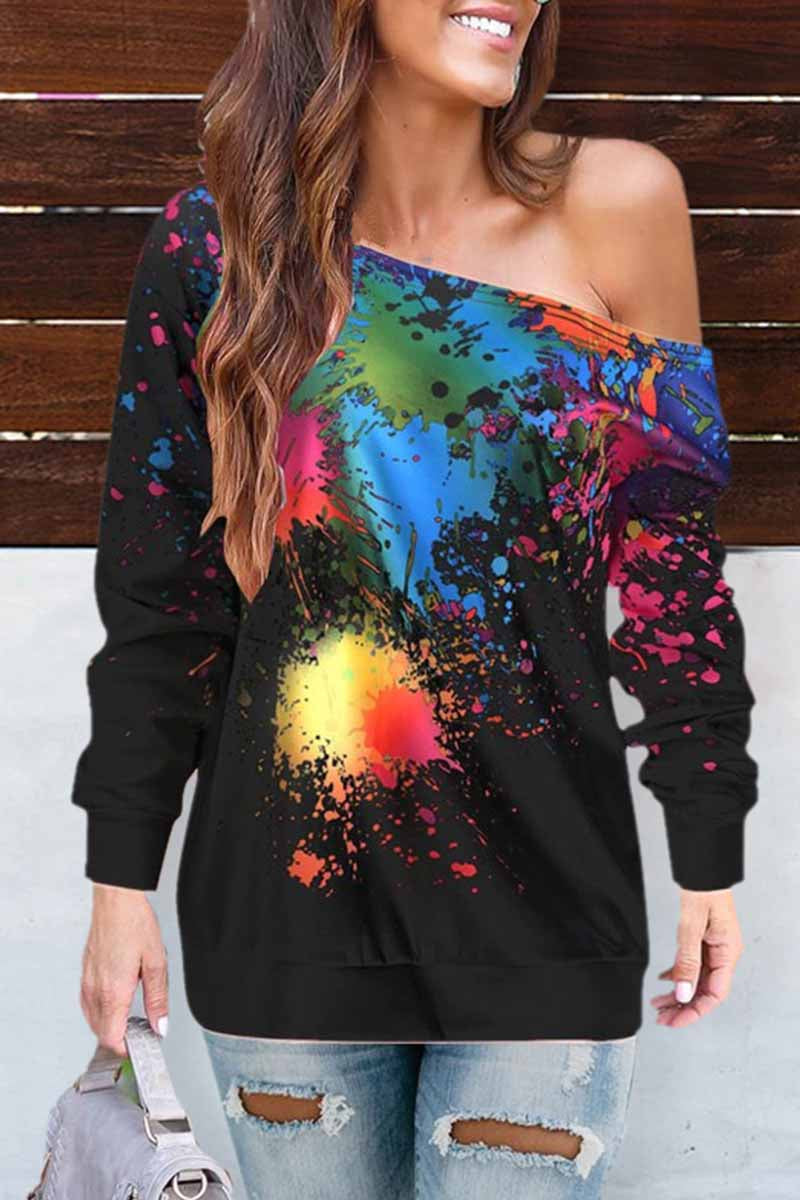 Hoombox  Off-shoulder Sexy Long Sleeve Top