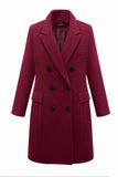 Hoombox  Thick Solid Color Button Coat(3 Colors)