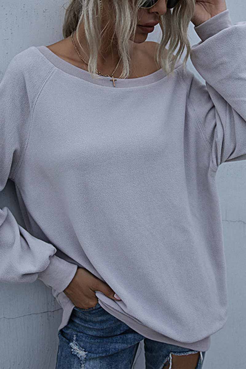 Hoombox  Loose Padded Round Neck Top