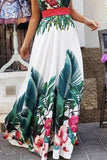 hoombox  Women Fashion Sleeveless Floral Print Maxi Dress