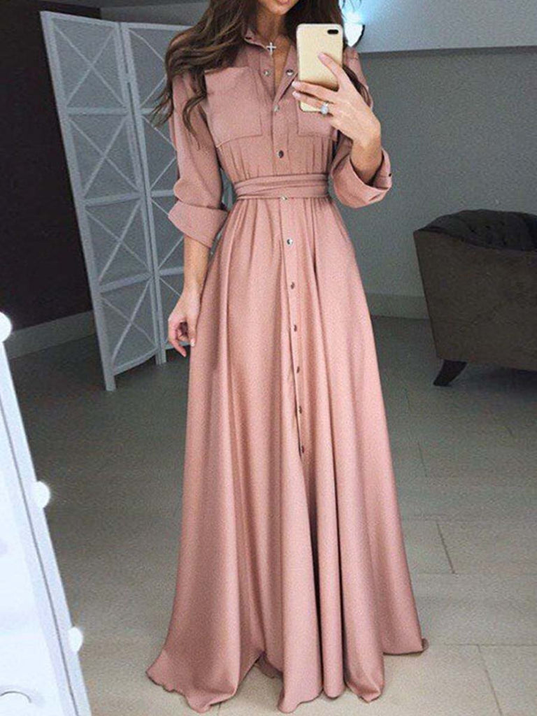 hoombox Elegant And Slim Maxi Dress