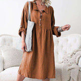 hoombox A Casual Long-Sleeved Shirt Casual Dress