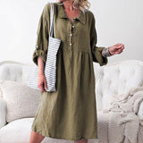 hoombox A Casual Long-Sleeved Shirt Casual Dress