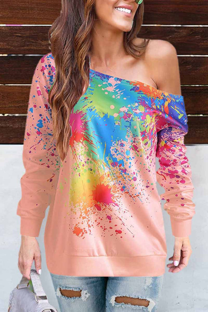 Hoombox  Off-shoulder Sexy Long Sleeve Top