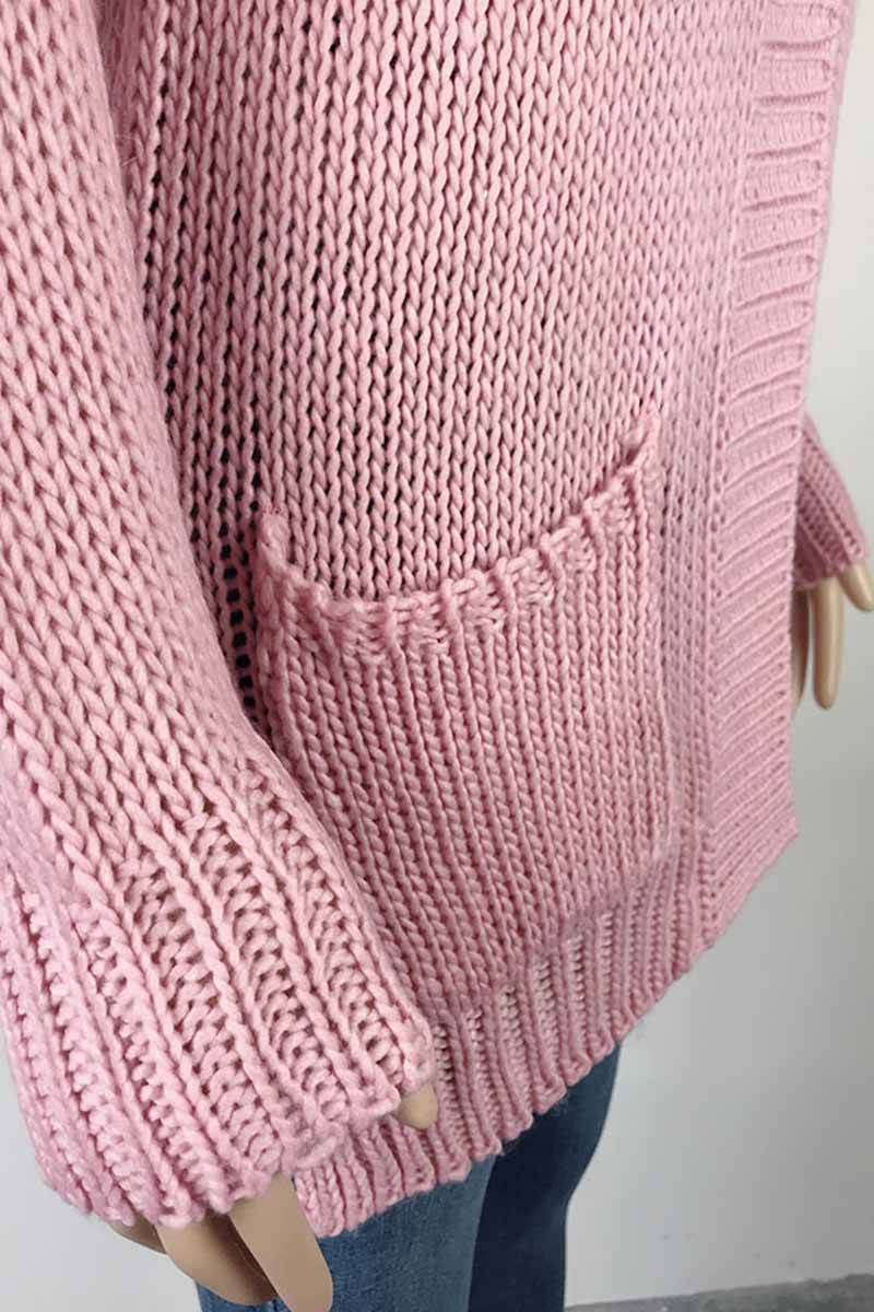 Hoombox  Solid Loose Sleeve Sweater Cardigan