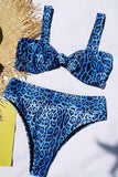 Hoombox Hoombox Leopard Blue Bikini Sets