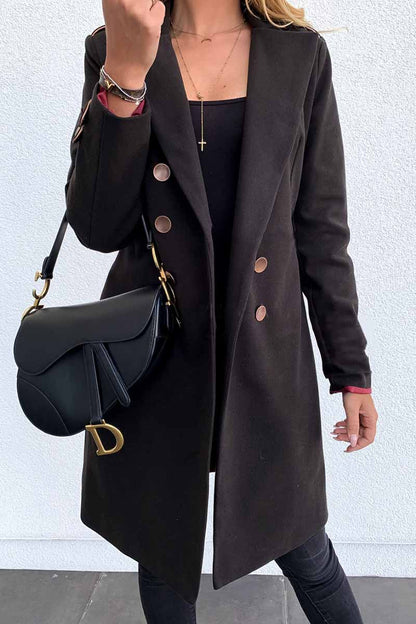Hoombox  Solid Color Sexy Coat With Buttons(3 Colors)
