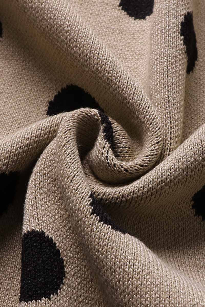 Hoombox  Dot Print Sweet Comfy Cardigan Tops Sweater(2 Colors)