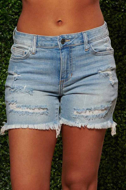 Hoombox  On-trend Ripped Sexy Denim Shorts(3 colors)