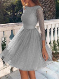 hoombox Fashion High Waist Long Sleeve Dress