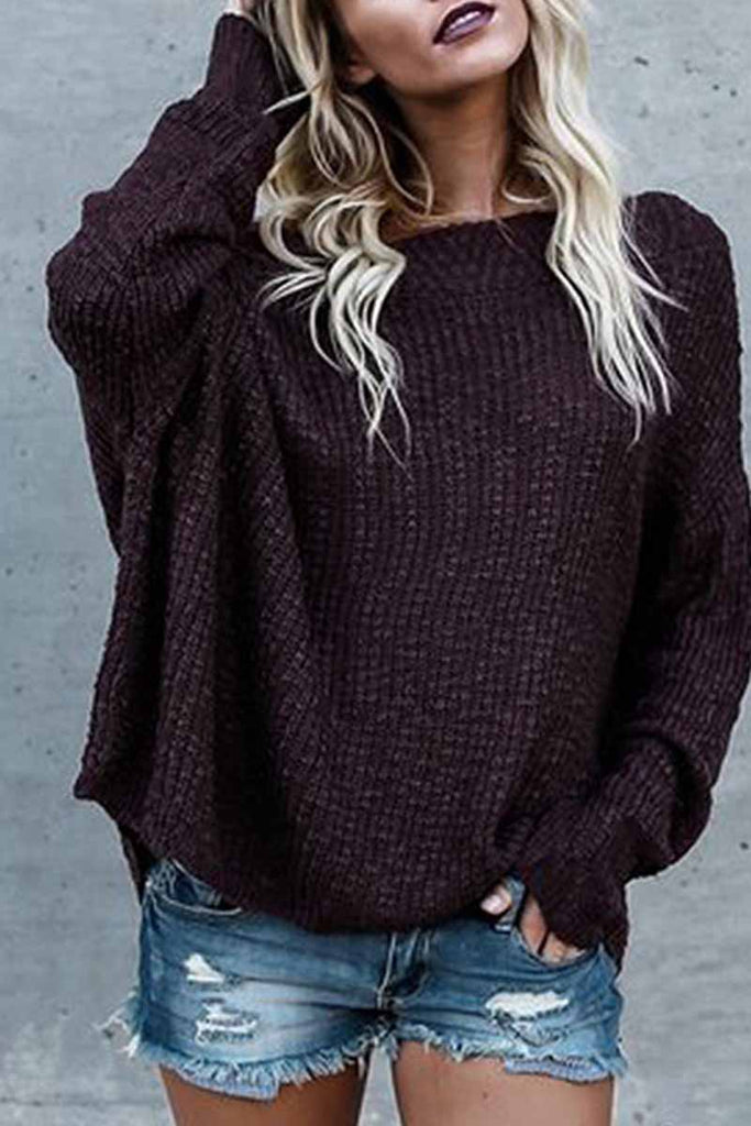 Hoombox  Off-Shoulder Loose Style Sweater