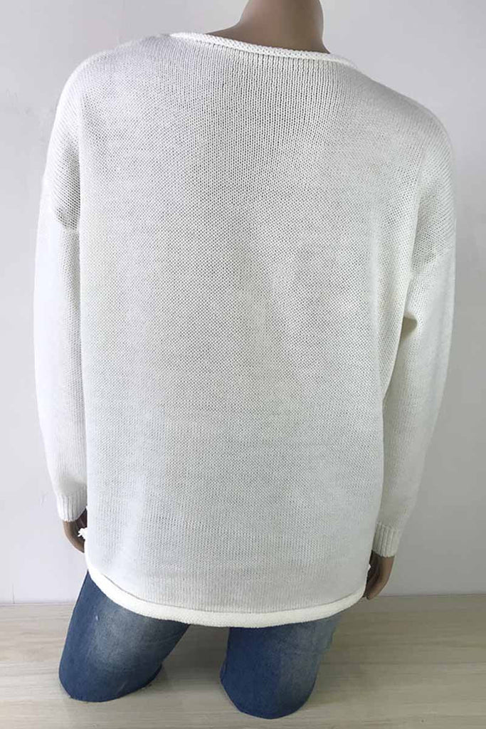 Hoombox  Contrast Loose sweater