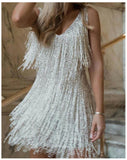 hoombox Sexy And Elegant Fringed Party Dress