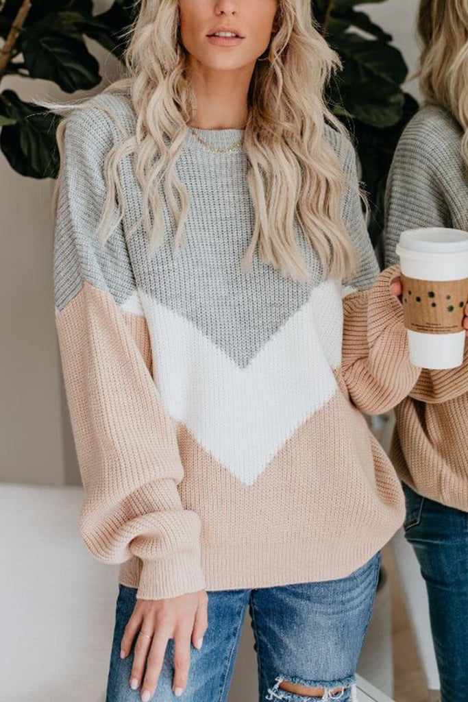 Hoombox  Comfy Loose Stitching Sweater(2 Colors)