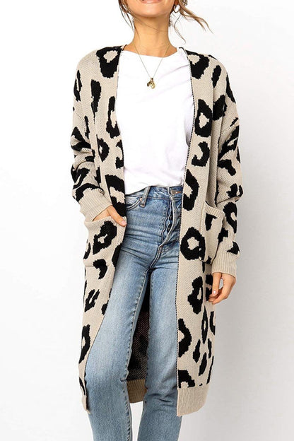 Hoombox Hoombox Leopard Print Sweet Comfy Cardigan Tops Sweater(3 Colors)