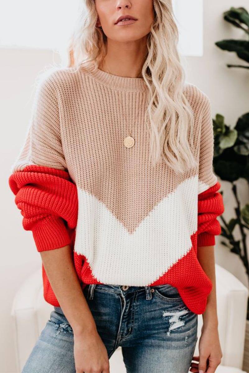 Hoombox  Comfy Loose Stitching Sweater(2 Colors)